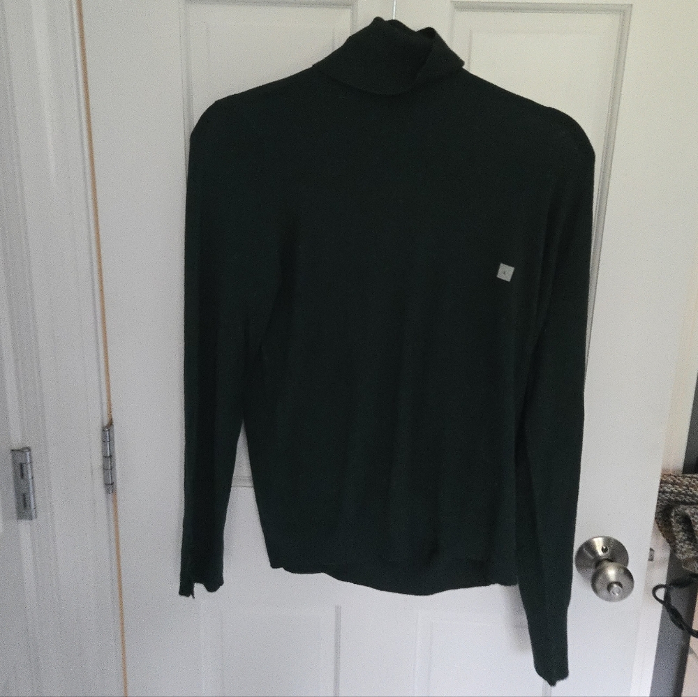NWT Ann Taylor Women's Forest Green Turtleneck Sweater Size L
